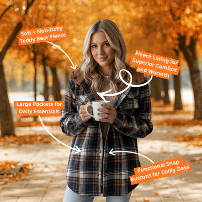 Teddy Bear Flannel Jacket